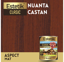 Lazură pentru lemn Estetik castan pentru interior și exterior