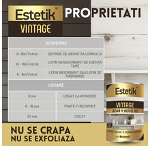 Informații despre proprietățile și utilizarea lazurei pentru lemn Estetik Vintage.