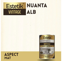 Lazura de ulei pentru lemn Estetik Vintage, nuanta alba, aspect mat