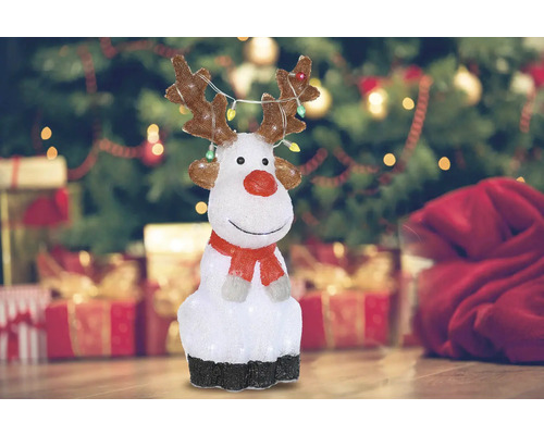 Ren decorativ cu iluminare pentru perioada Crăciunului.