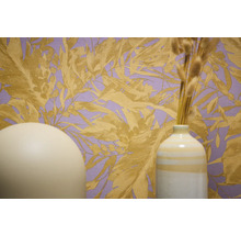 Tapetă decorativă cu frunze și model floral pentru interioare