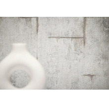 Vază decorativă din ceramică albă cu orificiu