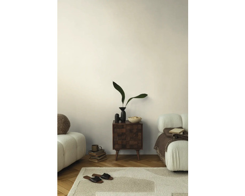 Living cu canapea, covor și măsuță laterală cu decorațiuni