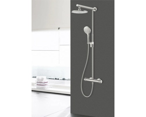 Sistem de duș cu duș fix și duș de mână pentru baie