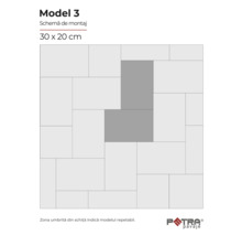 Modelul 3 schema de montaj, 30 x 20 cm