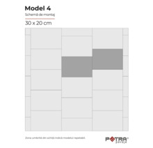 Model de montaj Model 4, 30 x 20 centimetri