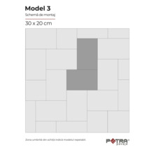 Model de montaj Modelul 3, format 30 x 20 cm