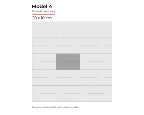 Model 4 schemă de montaj 20 x 10 cm