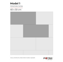 Schema de montaj model 1, 60 x 30 cm