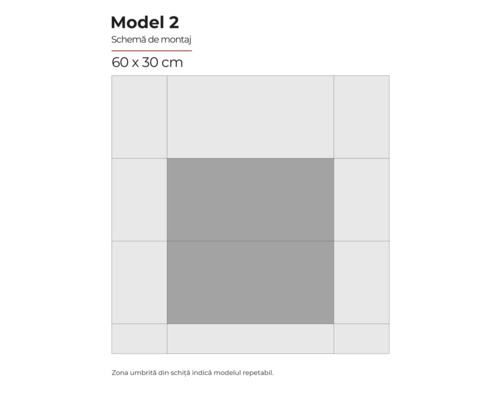 Schema de montaj model 2 60 x 30 cm