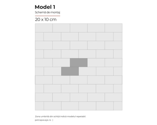 Model 1 Schemă de montaj 20 x 10 cm