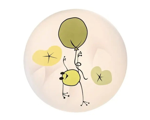 Farfurie decorativă cu motiv broască și balon