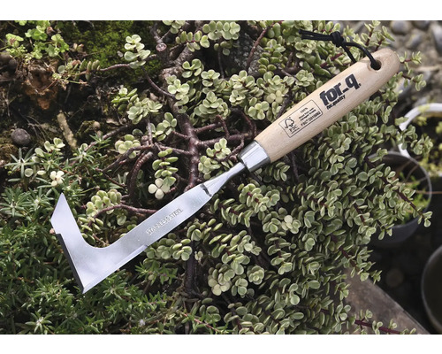 Răzuitor pentru rosturi și margini cu lamă din oțel inoxidabil și mâner din lemn