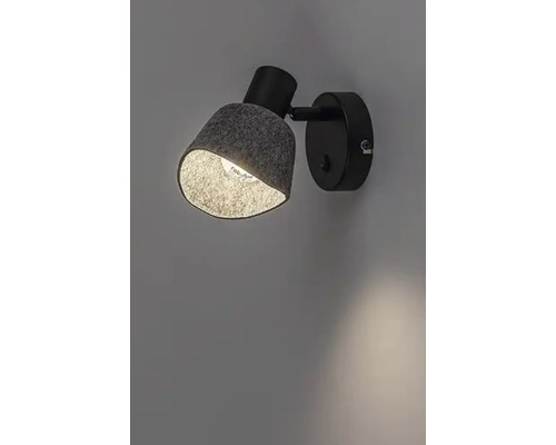 Lumină de perete cu spoturi din pâslă și metal