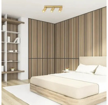 Dormitor cu pat, raft și plafonieră