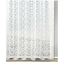 Perdea panou albă, transparentă, cu model perforat