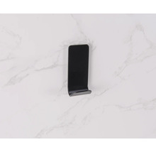 Cârlig negru de metal pentru prosop de baie