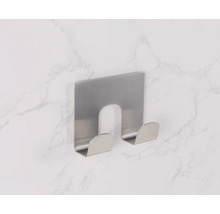 Suport de perete metalic cu două cârlige