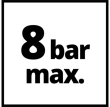 Simbol pentru presiune maximă de 8 bari