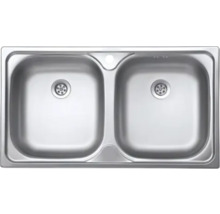 Chiuvetă din oțel inoxidabil cu două cuve