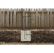 Suport metalic pentru jardinieră în pământ, adâncime 30 centimetri