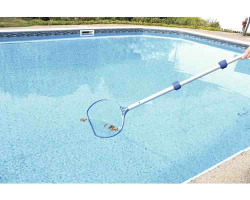 Piscină cu plasă pentru frunze pentru curățare