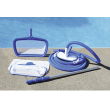 Set de curățare piscină cu plasă, perie, furtun și tijă telescopică