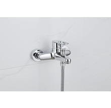 Baterie de perete cu furtun de duș pentru căzi