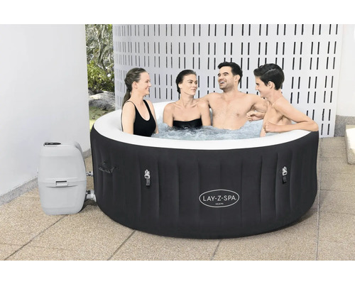 Cadă cu hidromasaj gonflabilă Lay-Z-Spa Miami cu patru persoane în apă