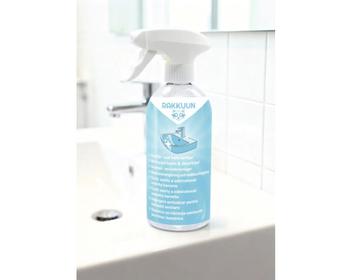 Rakuun detergent anticalcar pentru instalații sanitare, flacon cu pulverizator