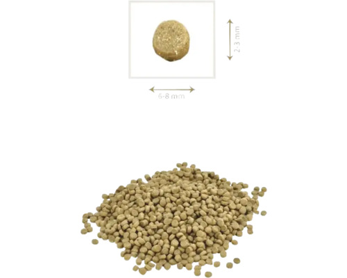 Pelete hrană pentru pești, dimensiune 6 până la 8 milimetri