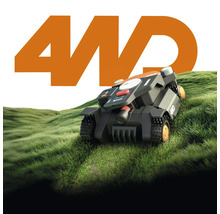 Robot de tuns iarba cu tracțiune integrală pe gazon