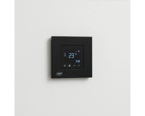 Termostat negru pentru reglarea temperaturii