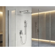 Duș cu duș cu efect de ploaie, duș de mână, baterie de duș și paravan de duș