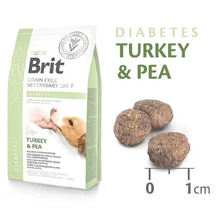 Hrană pentru câini Brit Grain Free Veterinary Diet Diabetes cu curcan și mazăre în ambalaj de 2 kilograme
