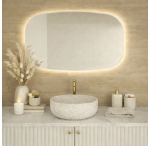 Baie cu lavoar, oglindă cu iluminare și accesorii