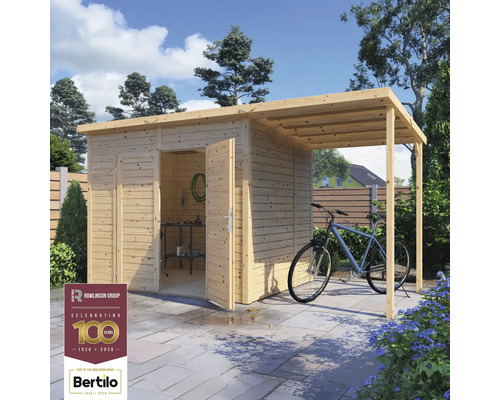 Căsuță de grădină Bertilo Timmo4 Plus 386x181 cm, lemn | HORNBACH