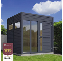 Cabină de grădină modernă cu ferestre și uși din lemn