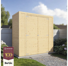 Dulap de grădină din lemn cu ușă dublă în grădină