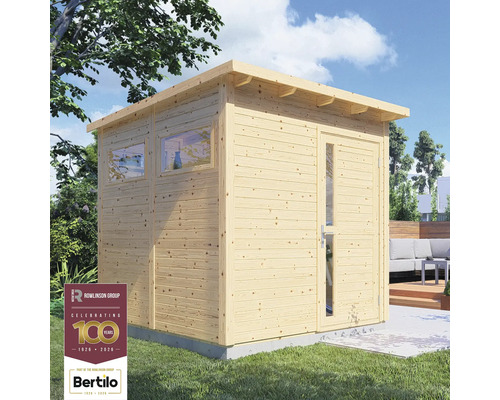 Cabină de grădină din lemn cu fereastră și ușă