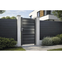 Gard de grădină cu poartă încuiabilă și elemente orizontale