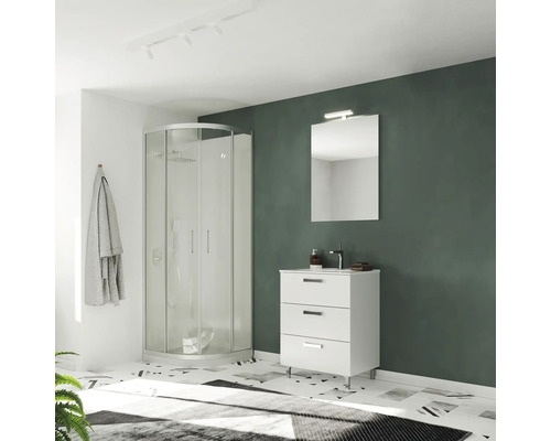 Set mobilier baie pe pardoseală Savini Tokyo 60 cm MDF alb | HORNBACH