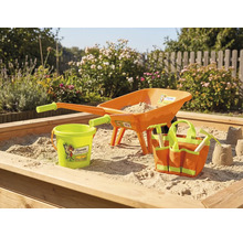 Ladă cu nisip pentru joacă, cu roabă, găleată și accesorii