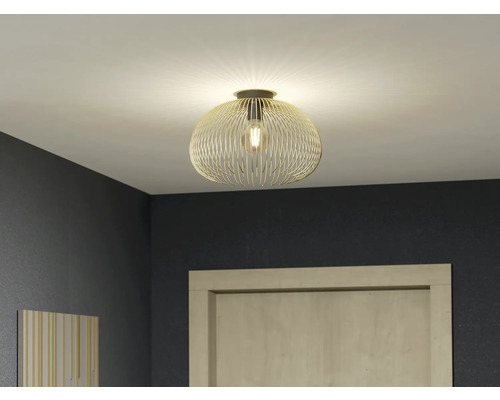 Lumină de plafon cu abajur filigran în cameră