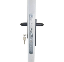 Ușă metalică simplă multifuncțională reversibilă 80x205 cm deschidere dreapta/stânga RAL 7035