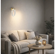 Aplică cu LED integrat Rabalux Olyssia 5W 225 lumeni 3000K, auriu