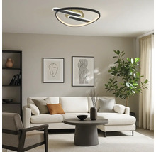 Plafonieră cu LED integrat Rabalux Brantiel 60W 3000 lumeni, negru