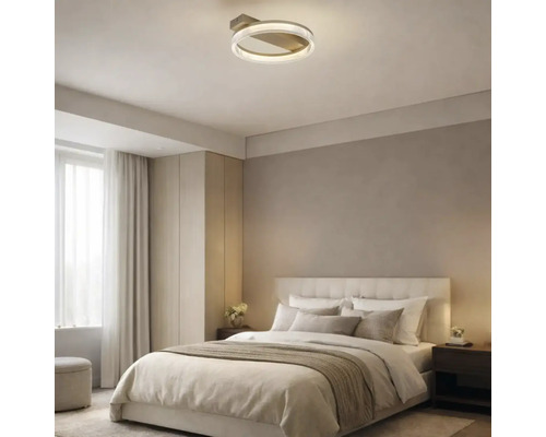 Plafonieră cu LED integrat Rabalux Rivona 18W 1400 lumeni 3000K, auriu