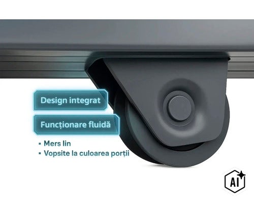 Rolă integrată pentru porți de garaj cu funcționare fluidă și design asortat (Image AI modified or generated)