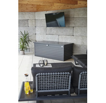 Ladă depozitare grădină Biohort 180 metal 181x79x71 cm 800 l gri închis metalizat
